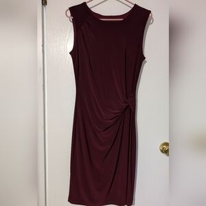 Joseph Ribkoff Rich Burgundy Midi Dress